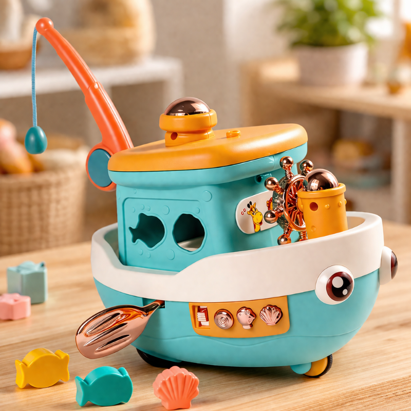 Musical Cruise Boat Toy for Playful Learning Adventures
