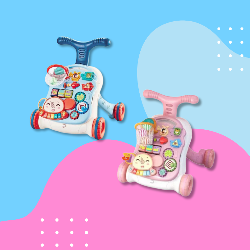 3-in-1 Interactive Baby Walker and Activity Center