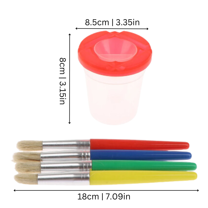 Spill-Proof Painting Set for Kids and Crafts