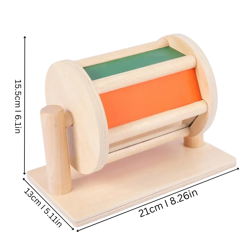 Colorful Spinning Drum Toy for Sensory Play