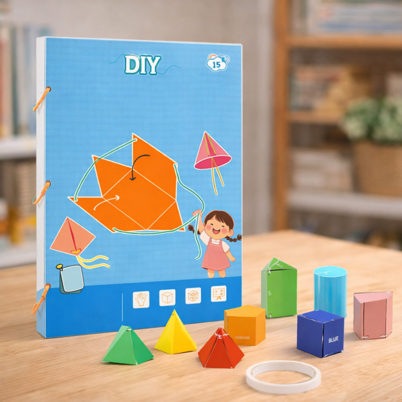 Pull-String 3D Geometry Book for Hands-On Math Discovery - main product image