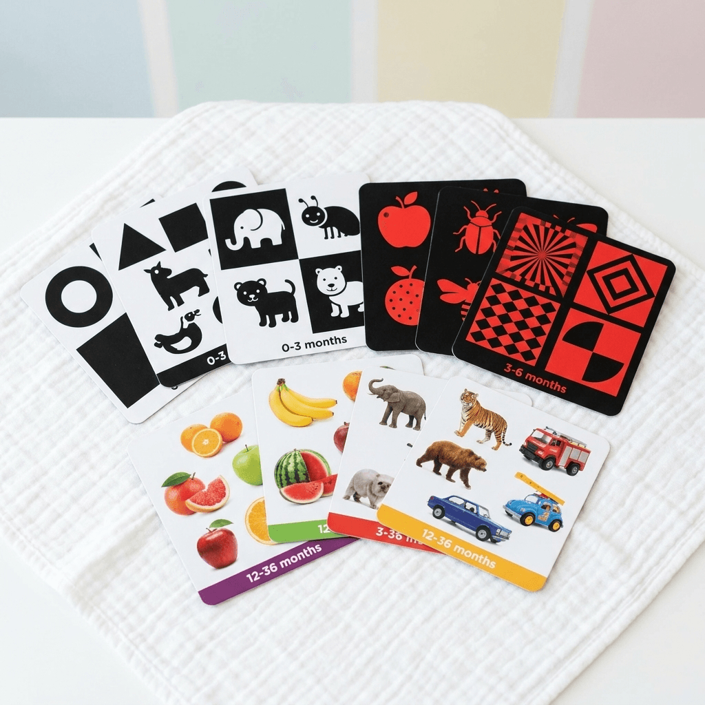 High-Contrast Cloth Book for Baby Visual Development - main product image