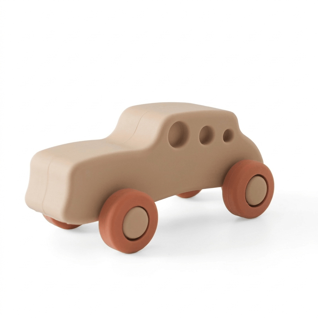 Montessori Silicone Car Set for Early Sensory Play