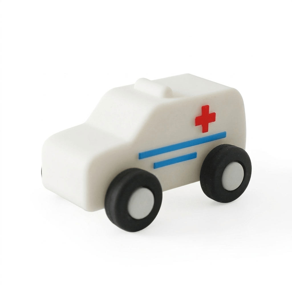 Montessori Silicone Car Set for Early Sensory Play