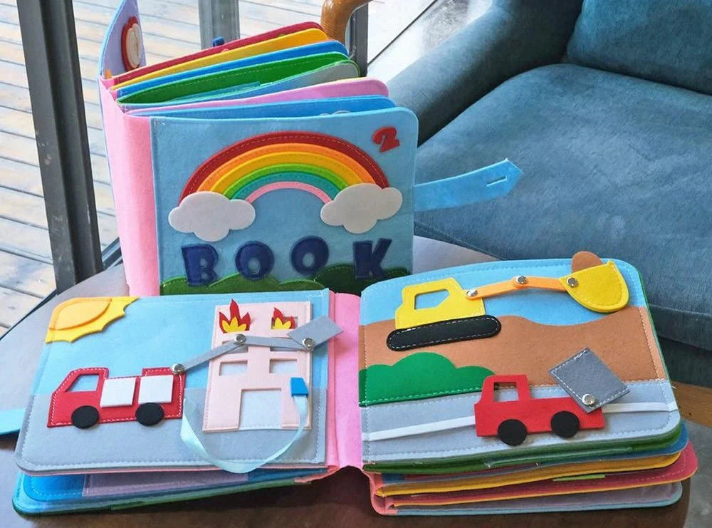 Montessori-inspired and Interactive Felt Book