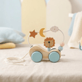 Wooden Pull Car for Early Toddler Movement Play - main product image