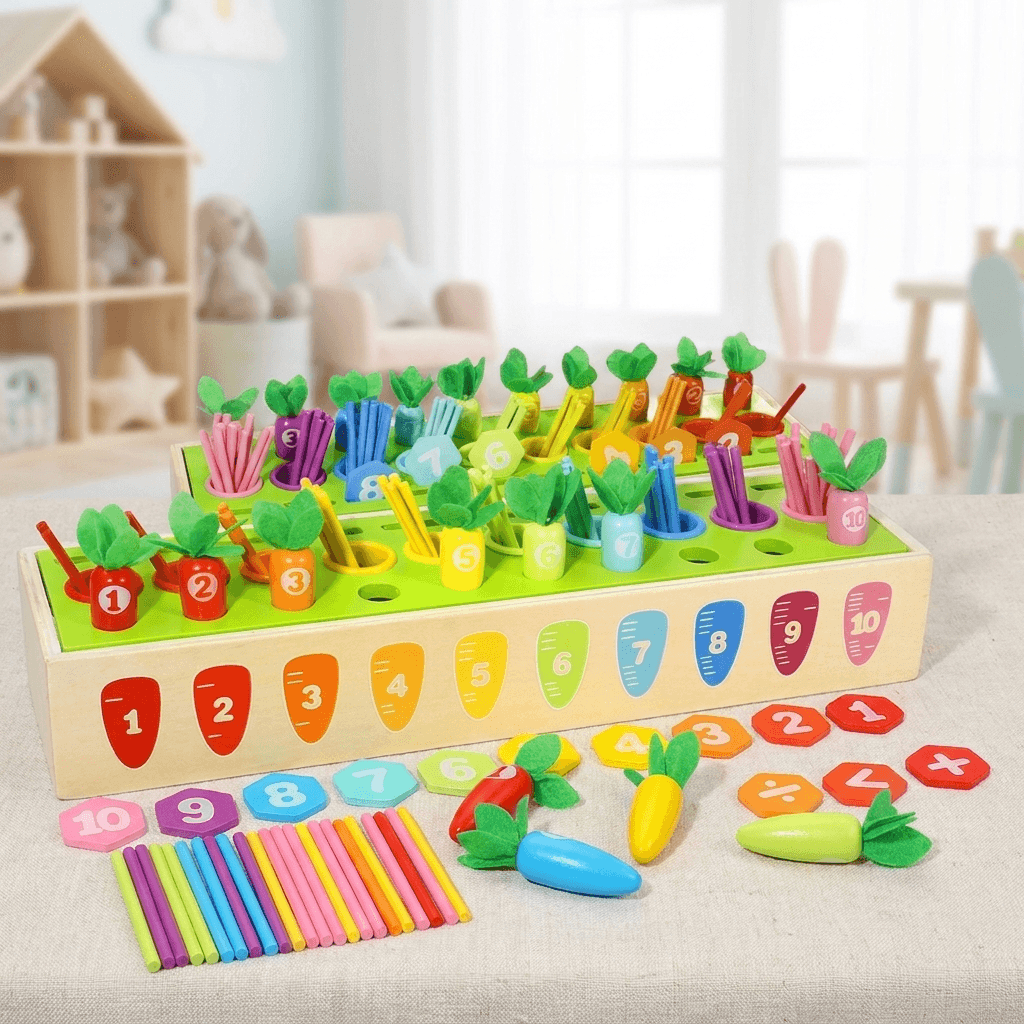 Wooden Sorting and Number Matching Set for Growing Minds - main product image