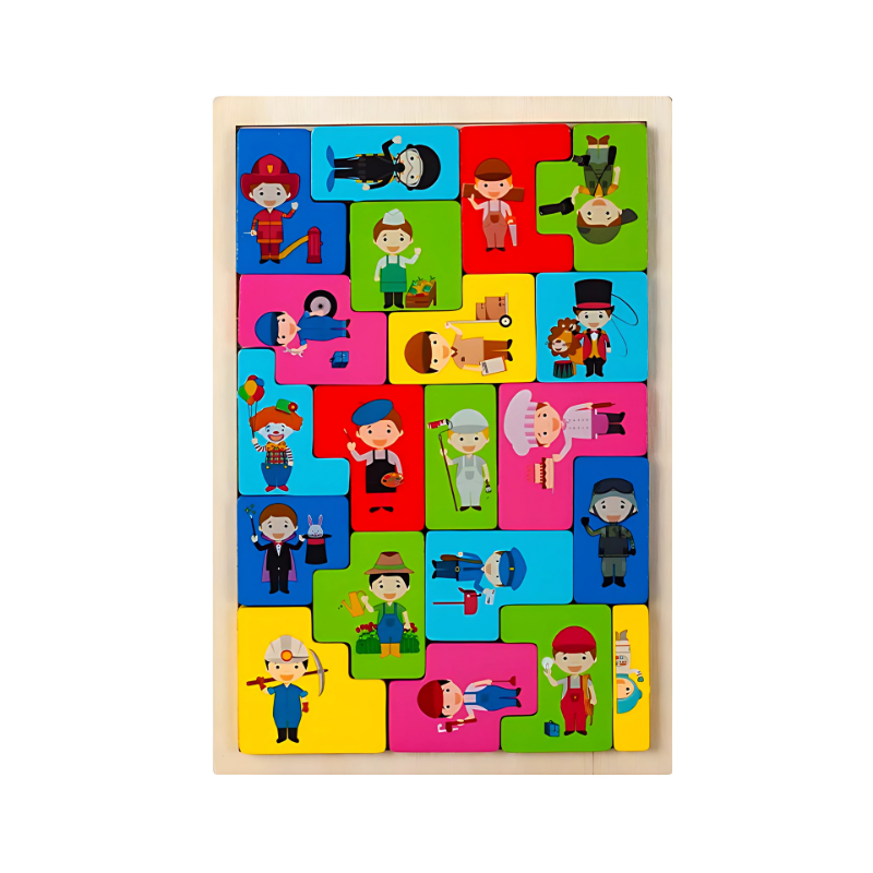 Wooden Puzzle Set