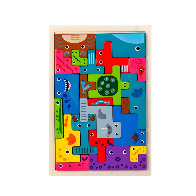 Wooden Puzzle Set