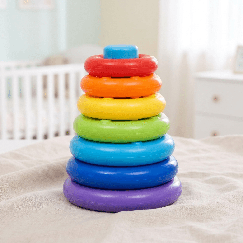 Rainbow Stacking Toy for Color Sorting and Motor Skills - main product image