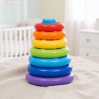 Rainbow Stacking Toy for Color Sorting and Motor Skills - main product image