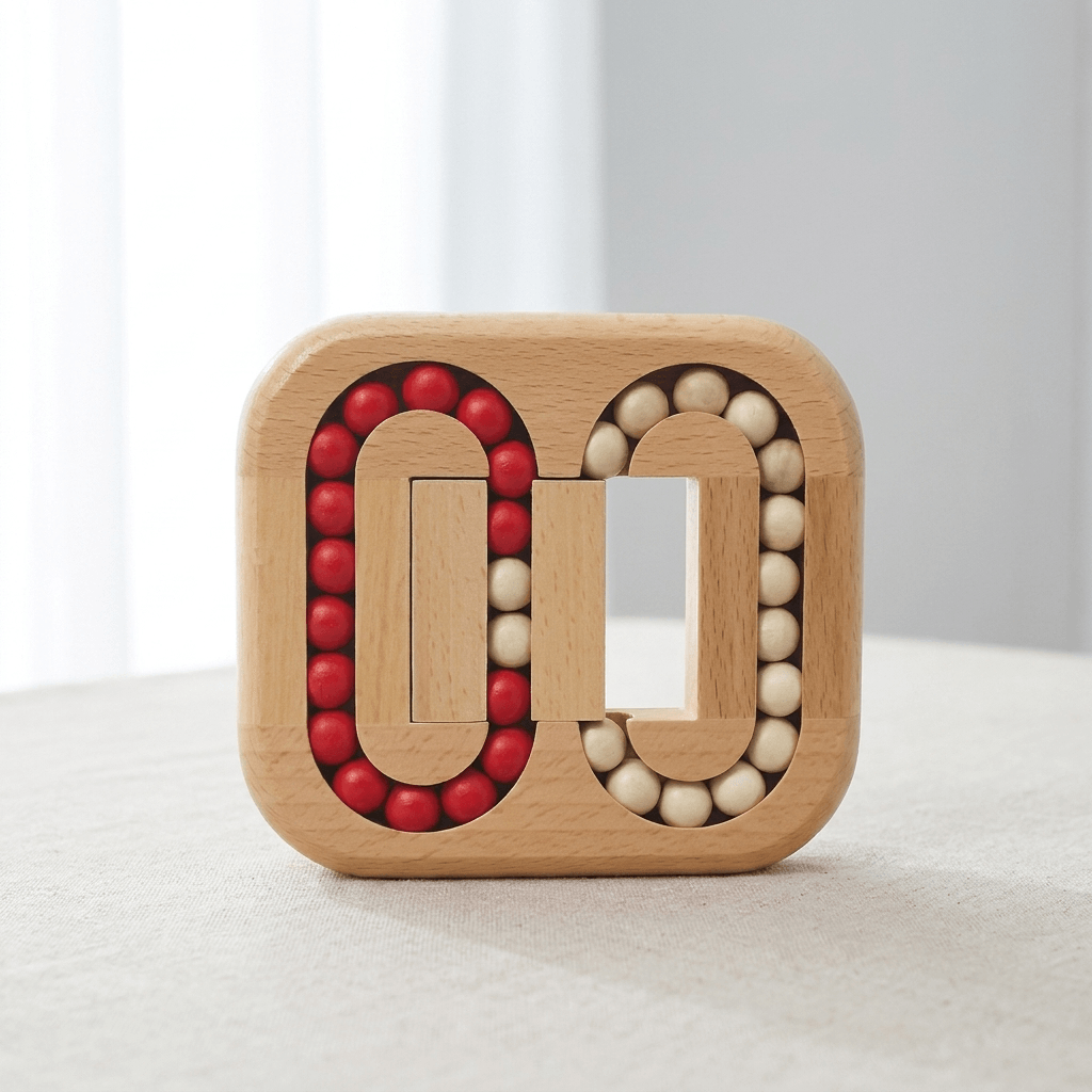 Wooden Bead Spinner for Focus, Logic and Stress Relief - main product image