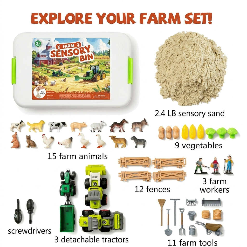 All-in-One Sensory Sand Kit for Creative Building and Play