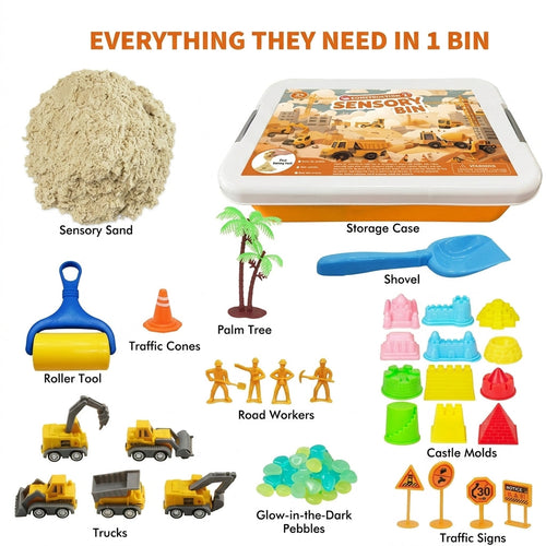 All-in-One Sensory Sand Kit for Creative Building and Play