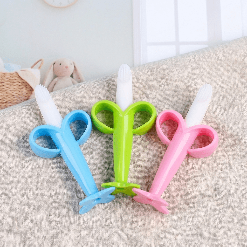 Silicone Baby Teether Toothbrush for Gentle Gum Care and Smiles