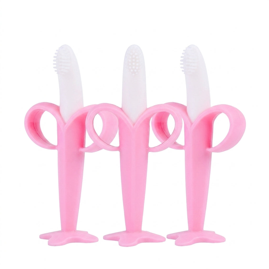 Silicone Baby Teether Toothbrush for Gentle Gum Care and Smiles