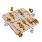 Silicone Number Puzzle Board for Early Counting and Shape Play - main product image