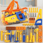 Kids Construction Tool Kit with Carry Bag for Imaginative Play