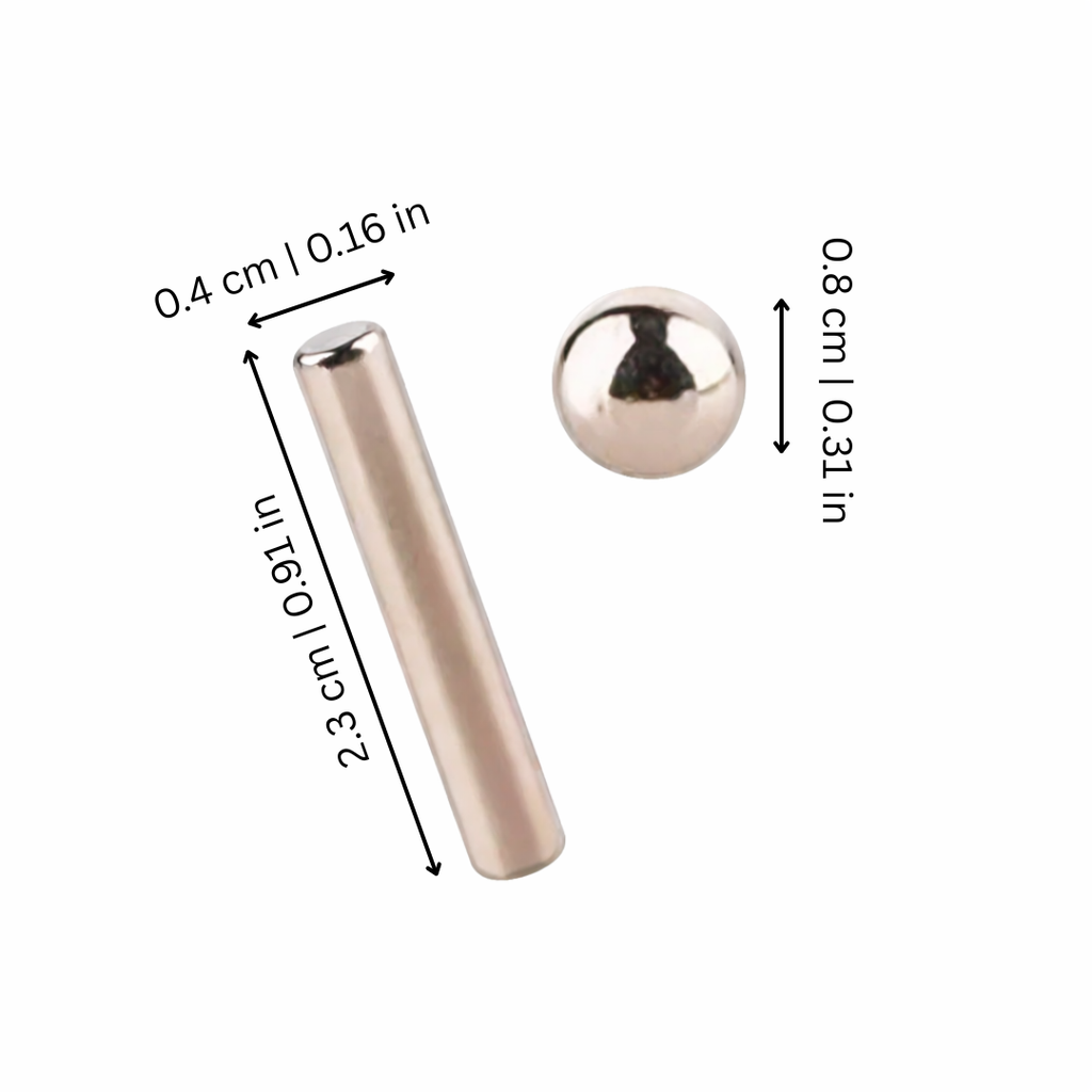 Silver Magnetic Puzzle Set for Focus and Stress Relief