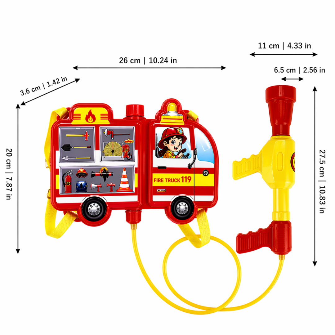 Fire Truck Water Blaster for Action-Packed Summer Play