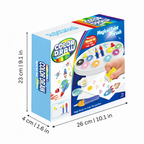 Mess-Free LED Drawing Set with Stamps and Coloring Pages