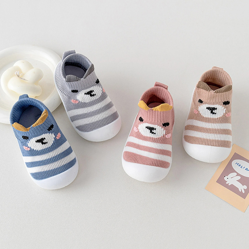 Breathable Knit Slip-On Baby Shoes with Non-Slip Sole