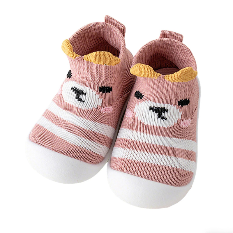 Breathable Knit Slip-On Baby Shoes with Non-Slip Sole