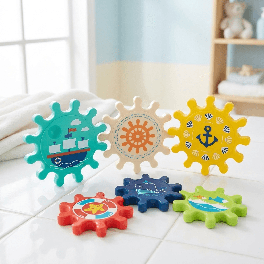 Suction Gear Bath Toys for Happy Shower Play - main product image