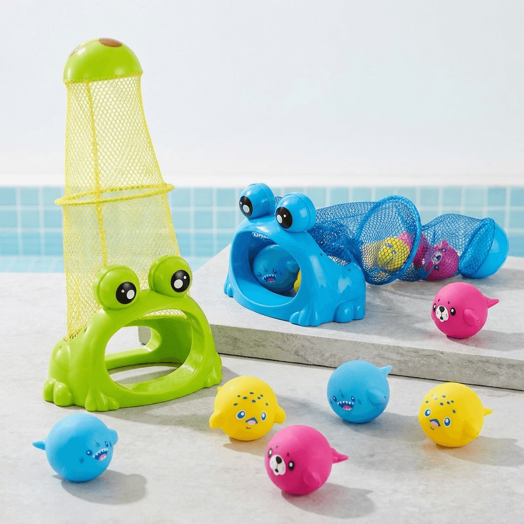 Frog Feeding Game for Kids’ Pool Adventures