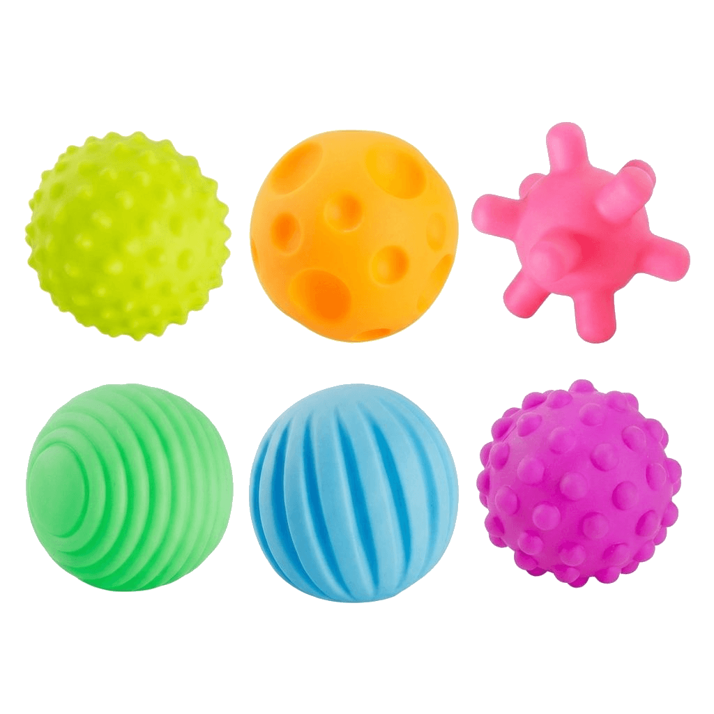 Soft Baby Ball Toys for Touch Training, Teething and Early Skills