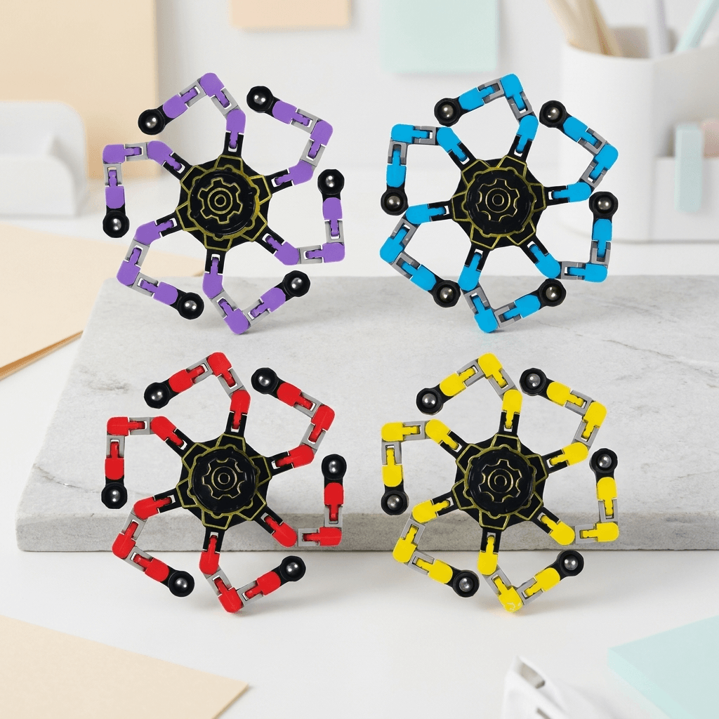 Transformable Fidget Spinner for Stress Relief and Focus