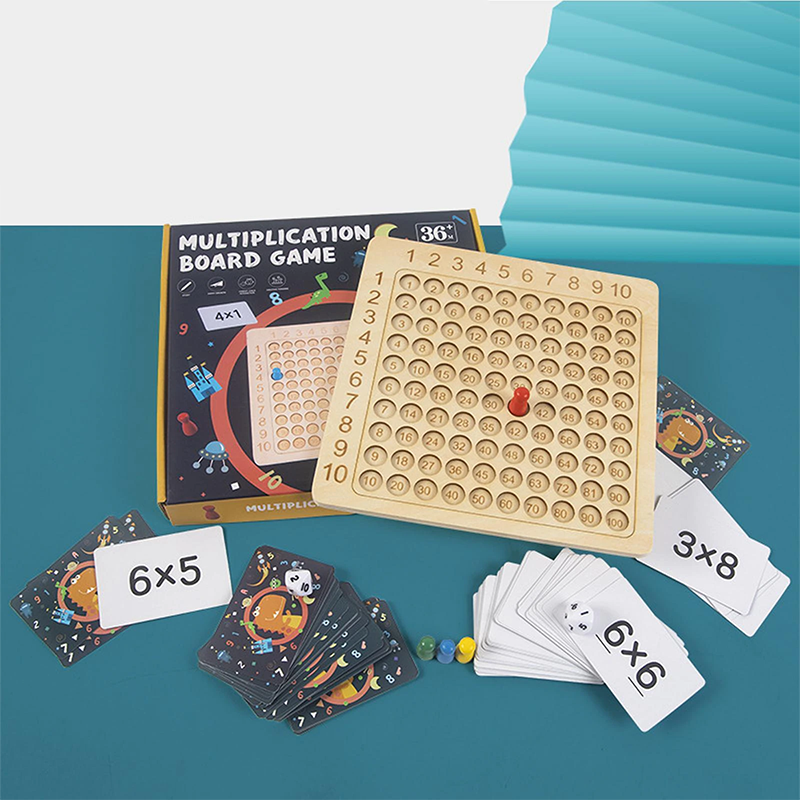 Package Includes: 1x Wooden Game Board, 4x Game Pieces, 1x Deck of - main product image