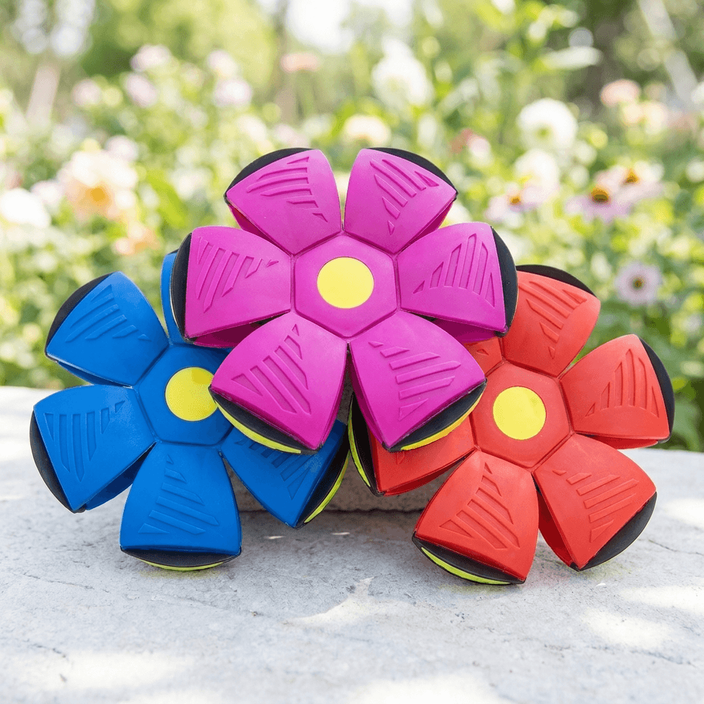 Pop-Up Flying Disc Ball for Outdoor Sports and Parties