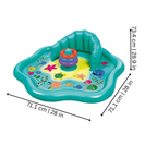 Inflatable Baby Play Mat with Sunshade for Summer Water Fun