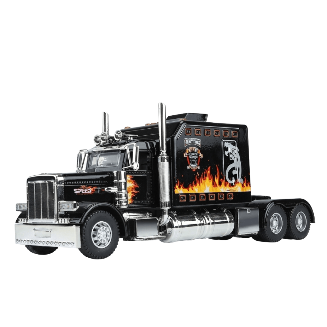 Die-Cast Semi Truck Model with Lights and Sounds