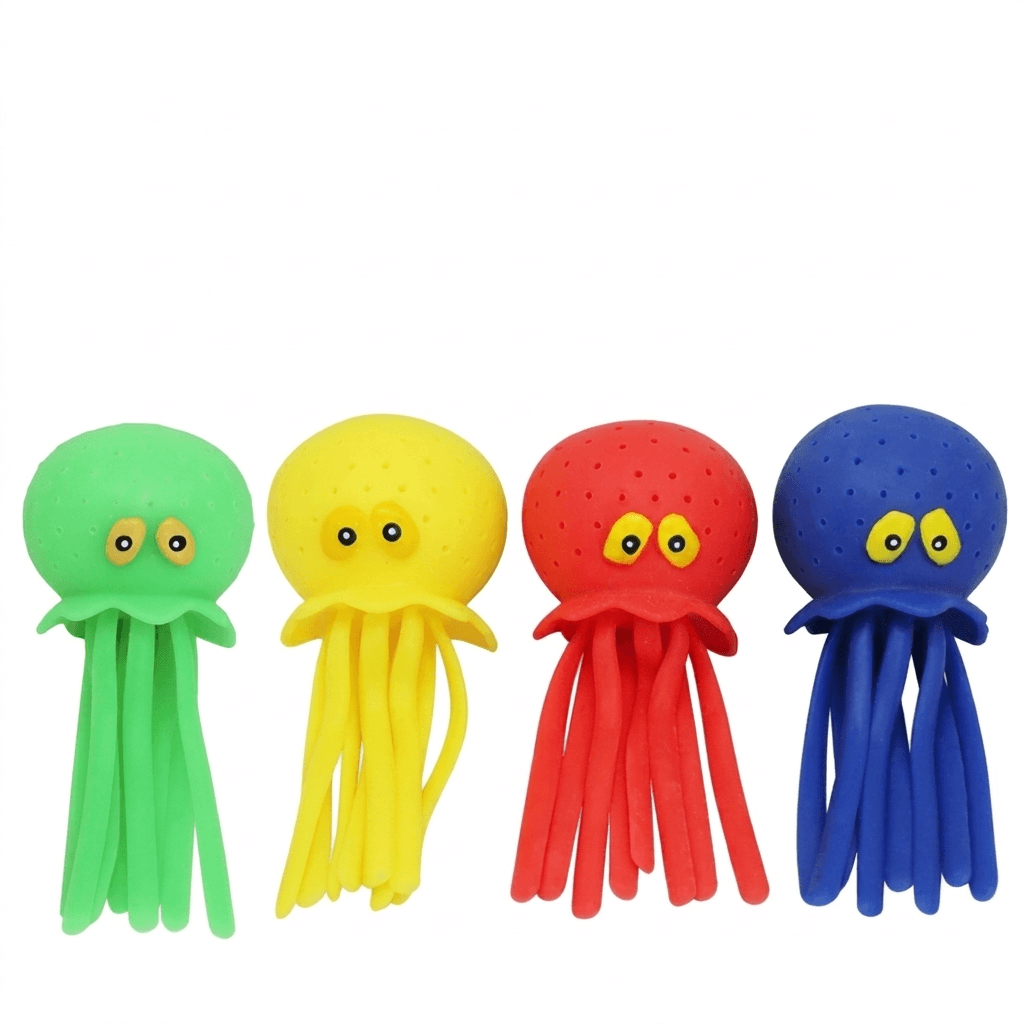 Soft Octopus Sponge Toy for Bath Time Fun and Stress Relief - main product image