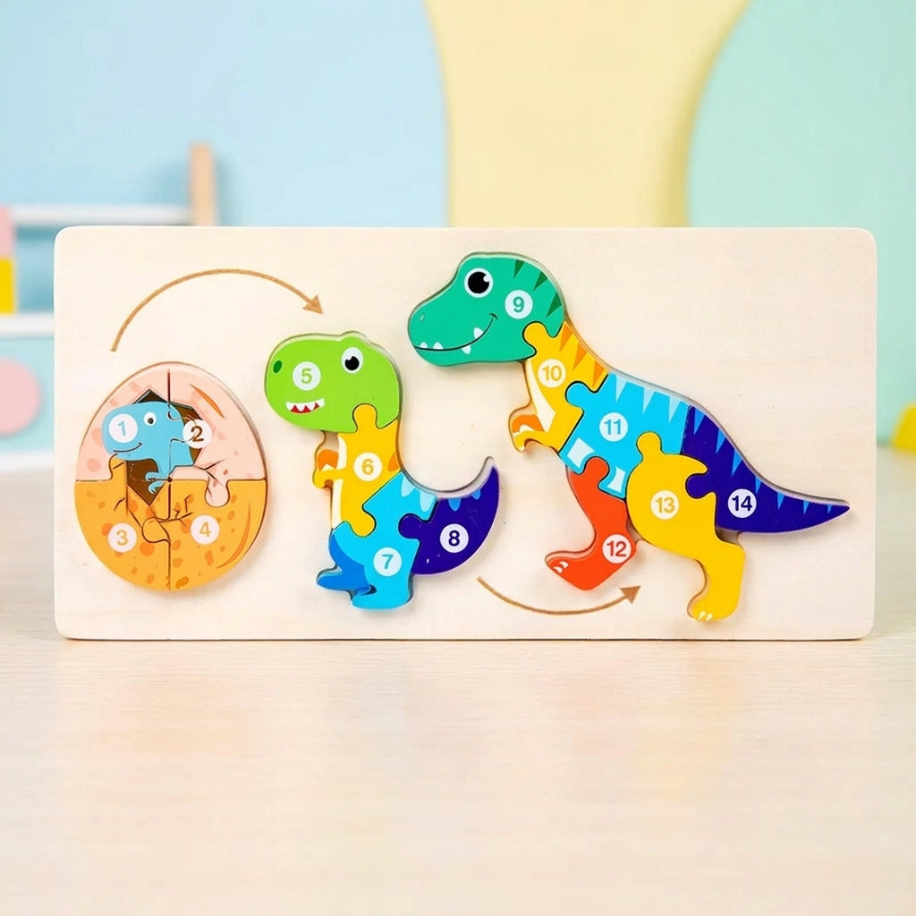 Wooden Life Cycle Puzzle Set for Curious Little Learners