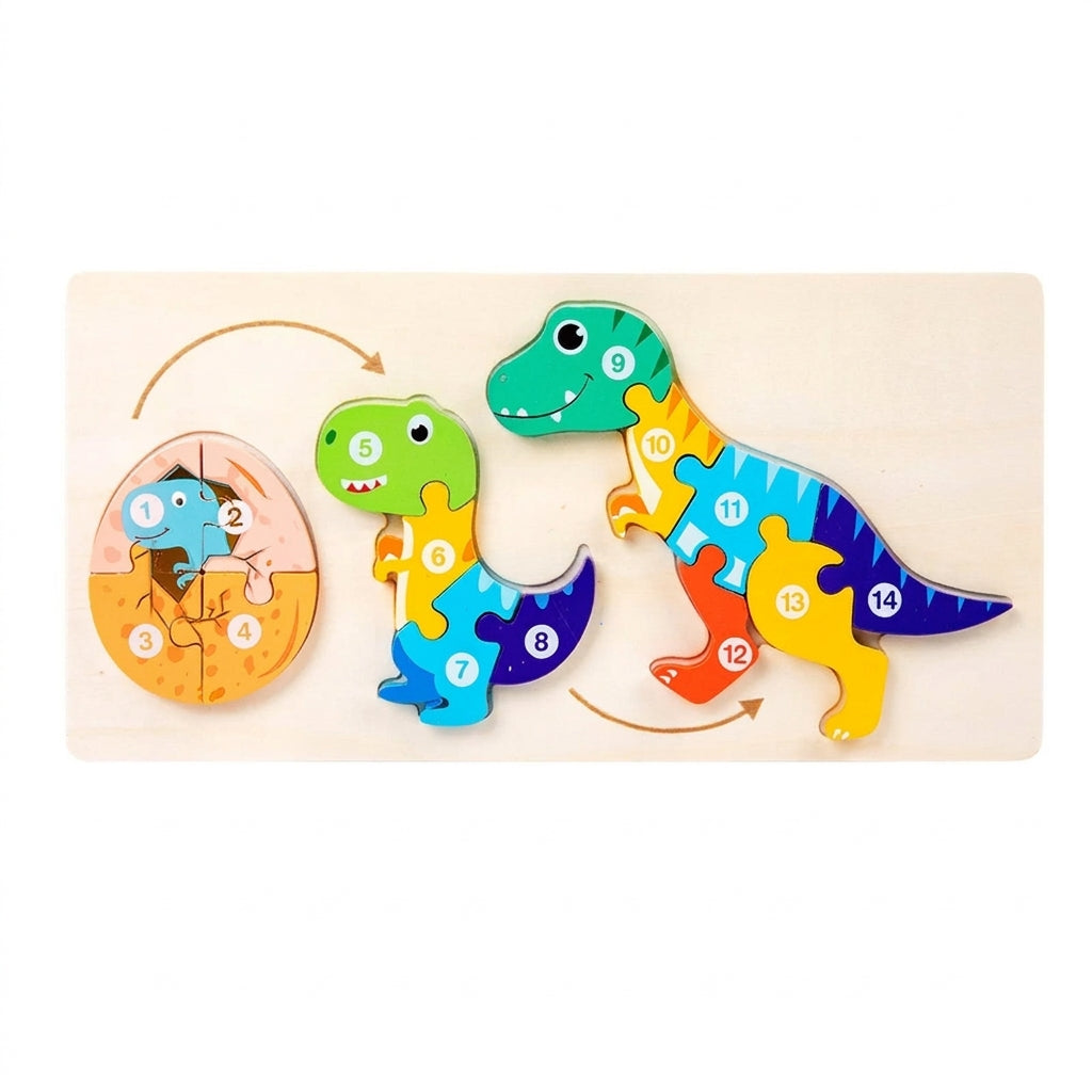 Wooden Life Cycle Puzzle Set for Curious Little Learners