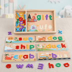 Montessori Word Board for Color Recognition and Spelling - main product image