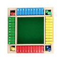 Wooden Number Tile Game for Family Math and Strategy Play - main product image