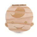 Natural Wooden Tooth Holder for Sweet Family Keepsakes - main product image