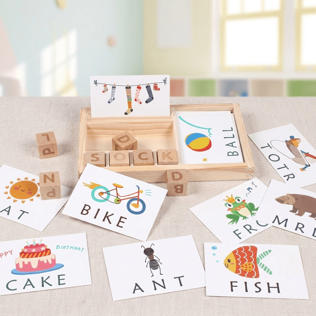 Wooden Spelling Game for Kids - main product image