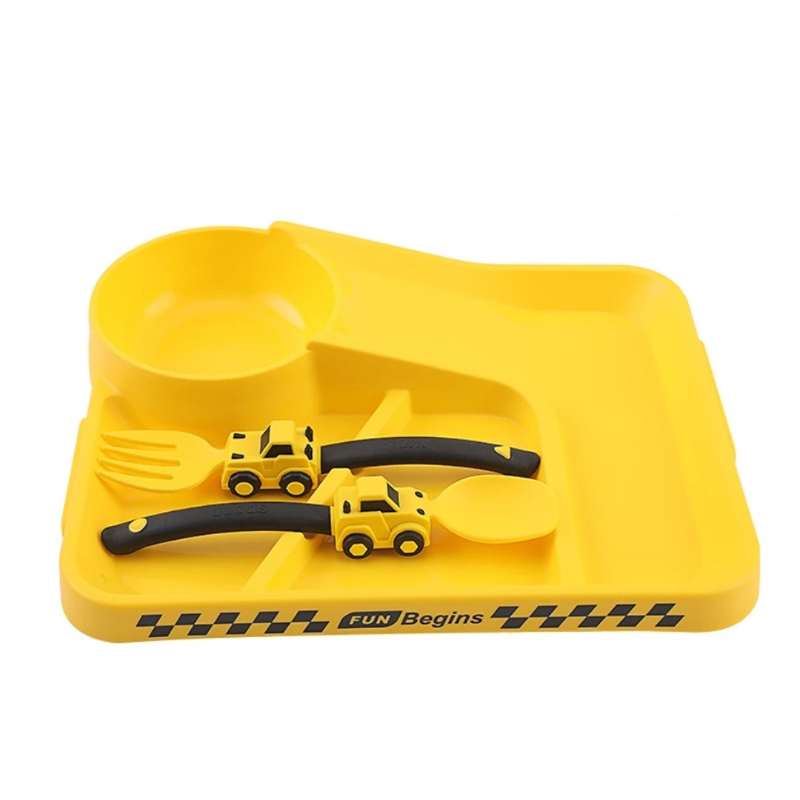 Construction-Themed Cutlery-Kit for Kids